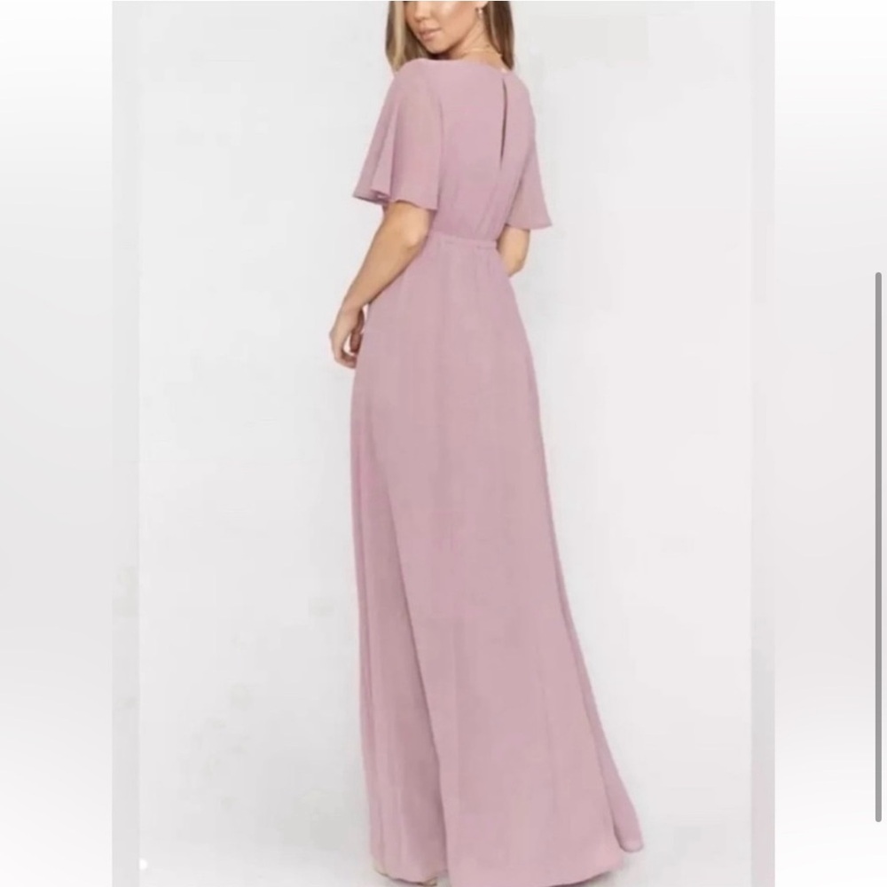 Show me your mumu Emily empire maxi in antique rose chiffon. - Picture 2 of 3